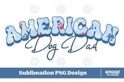 American Dog Mama Papa 4th of July USA Paw DTF PNG Bundle Product Image 5