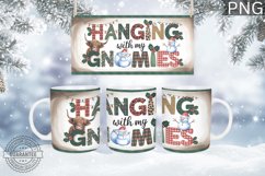 Hanging with my gnomies Mug Wrap - Christmas Mug Sublimation Product Image 1
