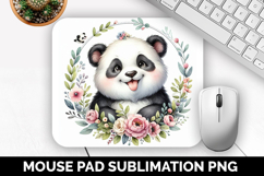 Panda, Cute Animal Mouse Pad PNG, Animal Lover Gift Product Image 1