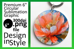 Floral Marvel: 3D Spring Round Designs Design PNG Product Image 1