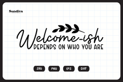 Funny Doormat Quotes SVG | Depends On Who You Are Product Image 3