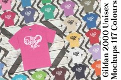 Gildan 2000 Mockup Bundle 117 Colours Black White Grey 1169 Product Image 1