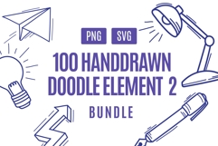 100 Sketch Doodle Illustration Set 02 Product Image 1