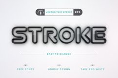 Dark Stroke - Editable Text Effect, Font Style Product Image 3