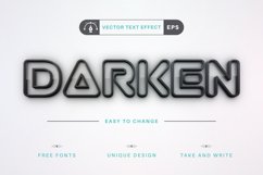 Dark Stroke - Editable Text Effect, Font Style Product Image 1
