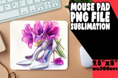 Blooming Watercolor Coaster Design PNG Product Image 1