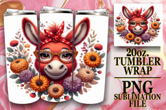 CHEERFUL PRESENT 20oz TUMBLER WRAP, Cute Animals Product Image 1