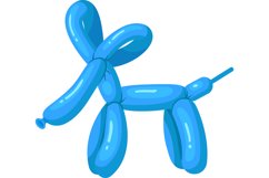 Cartoon balloon elephant animal. Birthday toy Product Image 1