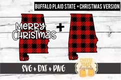 Alabama - Buffalo Plaid State - SVG PNG DXF Cut Files Product Image 2