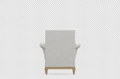 Isometric Arm Chair 3D isolated render Product Image 1