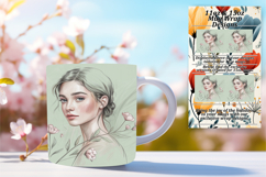Magical 15oz Mug Wrap Png Artwork , Beauty Woman Product Image 1