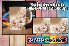 Happy days 11oz 15oz mug wrap, Leopard Prints Product Image 1