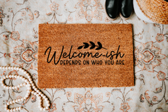 Funny Doormat Quotes SVG | Depends On Who You Are Product Image 4