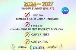 2026-2027 Minimal Planner Template Product Image 12