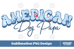 American Dog Mama Papa 4th of July USA Paw DTF PNG Bundle Product Image 6
