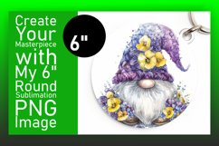 Enchanting Gnome Round Ornament Sublimation Product Image 1