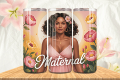 Black Girl Magic Black Woman Positive mind 20oz Tumbler wrap Product Image 1