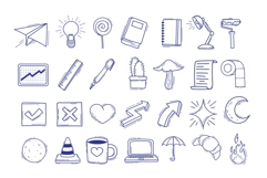 100 Sketch Doodle Illustration Set 02 Product Image 2