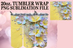 Dazzling Floral Leopard Tumbler Wrap: Sublimation - 20oz Product Image 1