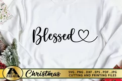 Blessed SVG PNG EPS DXF Christian SVG Chosen SVG Cut Files Product Image 1