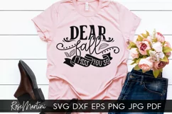 Dear Fall I Miss You So SVG PNG Autumn svg Pumpkin Spice svg Product Image 8
