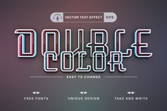 Double Color - Editable Text Effect, Font Style Product Image 1
