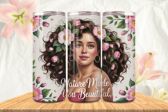 Black Girl Magic Black Woman Positive mind 20oz Tumbler wrap Product Image 1