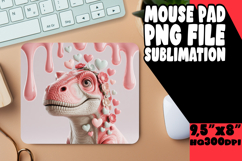 Whimsical Mouse Pad Ideas for Gifts, Cute Dino Product Image 1