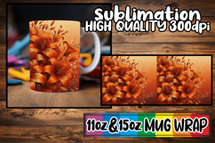 Graceful elegance 11oz 15oz mug wrap, Leopard Prints Product Image 1