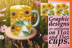 White Flower Serenity: Sublimation 11oz/15oz Mug Product Image 1