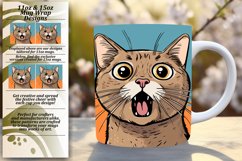 Cat-tastic Creations: Colorful Sublimation Mug Product Image 1