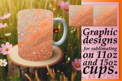 Blossom Leopard Glitter Mug Sublimation Product Image 1