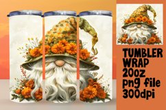 Whimsical Gnome Springtime Tumbler Art Product Image 1