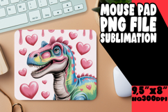 Sweet Desk Mat Sublimation Style, Cute Dino Product Image 1
