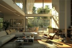 Modern home interior with sunlight Product Image 1