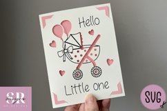 New baby card insert design| Paper cutting | Cricut Joy svg Product Image 2