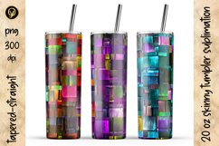 20 Oz Abstract Skinny Tumbler Bundle 5.6 Packs In One Product Image 5