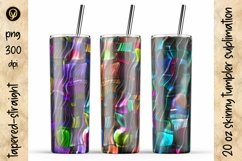 20 Oz Abstract Skinny Tumbler Bundle 13.6 Packs In One Product Image 7