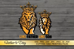 Fathers Day SVG PNG DXF EPS Like Father Like Son SVG Files Product Image 2