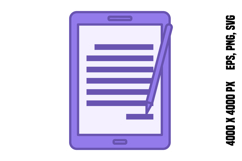 Colored Tablet Icon Product Image 1