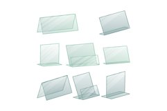 Acrylic Advertising Stand Holder Vector. Advertising Stand Product Image 1