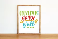 Eleventh Grade Y'all SVG Cut File - Back to School SVG DXF Product Image 4
