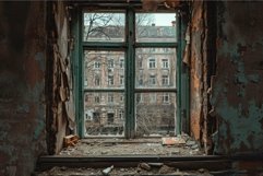 Silent Abandoned city. Generate Ai Product Image 1