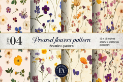 Pressed Flowers pattern, Pressed Flower Patterns Product Image 1
