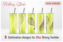 5 Realistic Tennis Patterns for 20oz SKINNY TUMBLER. Product Image 1