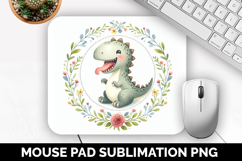 Dinosaur, Cute Animal Mouse Pad PNG, Animal Lover Gift Product Image 1