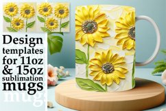 Floral Harmony: Mug Wrap Sublimation Product Image 1