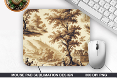 Vintage Mouse Pad Sublimation PNG Design - Mouse Pad PNG Product Image 1