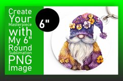 Adorable Gnome Sublimation Circle Variety Product Image 1