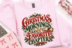 Christmas Mornings & Favorite Chapters PNG, Christmas Book Product Image 3